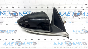 Зеркало боковое правое в сборе Hyundai Tucson 22-24 8+2 пинов, поворотник, камера, подогрев, BSM, черное с хром