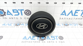Подушка безпеки airbag в кермо водійська Hyundai Tucson 22-26 чорна, іржавий піропатрон, плями на хромі