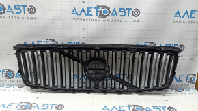 Решетка радиатора grill Volvo XC90 16-19 серая, обрамление хром, без камеры