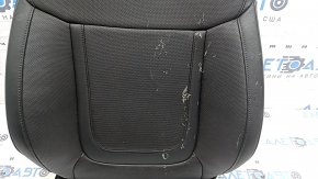 Обшивка спинки пассажирского сиденья Hyundai Tucson 22-26 кожа черная, перфорация, подогрев, под вентиляцию, пятна оплавленного пластика, под химчистку