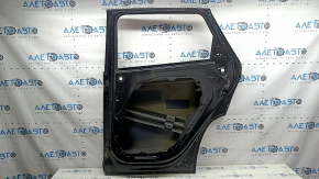 Дверь голая задняя правая Hyundai Tucson 22-26 USA с верхним молдингом хром, черный S3B, надрыв металла