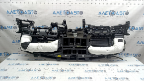 Торпедо передняя панель без AIRBAG Hyundai Tucson 22-24 черная под 10.25" щиток приборов, в копоти