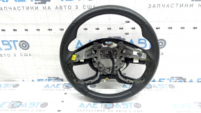 Руль голый Hyundai Tucson 22-26 кожа черная с подогревом, с накладкой, потерт, царапины