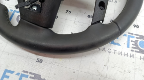 Руль голый Hyundai Tucson 22-26 кожа черная с подогревом, с накладкой, потерт, царапины