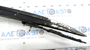 Рейлинг продольный правый Hyundai Tucson 22-26 под панораму, черный глянец, оплавлена задняя часть