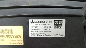 Фара передняя правая в сборе Mercedes GLC 20-22 LED с уплотнителем