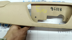 Накладка боковая пассажирского сидения правая BMW 3 F30 12-18 бежевая, с накладкой, под электро, под химчистку, сломано крепление