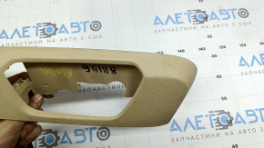 Накладка боковая пассажирского сидения правая BMW 3 F30 12-18 бежевая, с накладкой, под электро, под химчистку, сломано крепление