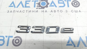 Емблема напис 330E кришки багажника BMW 3 F30 17-18