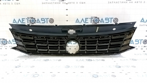 Решетка радиатора grill VW Passat b8 16-19 USA без эмблемы, под LED оптику
