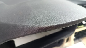 Торпедо передняя панель с AIRBAG BMW 3 F30 12-18 4d черная с бежевым без проекции, царапины, надломана сетка, под чистку