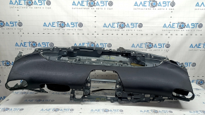 Торпедо передняя панель с AIRBAG Toyota Prius 50 16-18 черная, трещина в креплении