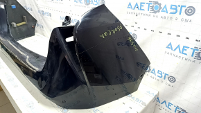 Бампер задний голый Toyota Prius 50 16-18 под парктроники, церный, царапины