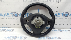 Руль голый BMW 3 F30 12-18 кожа черная, Sport, под лепестки с подогревом, с кнопками и накладкой, потерт, царапины