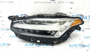 Фара передняя левая в сборе Volvo XC90 16-17 LED, под полировку, паутинка