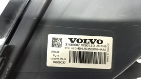 Фара передняя правая в сборе Volvo XC90 16-17 LED, под полировку, паутинка