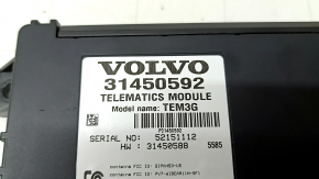 TELEMATICS COMMUNICATION CONTROL MODULE Volvo XC90 16-22