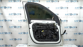 Дверь в сборе передняя левая Volvo XC90 16-26 keyless, белый 707, под камеру, тычки, вмятина, маркировка на стекле