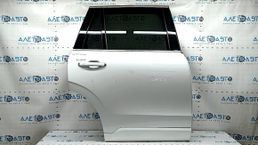 Двері в зборі задня права Volvo XC90 16-26 keyless, тонування, білий 707, тички, вм'ятина, маркування на склі