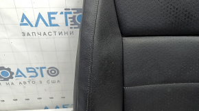Обшивка спинки водительского сиденья VW Tiguan 18-21 кожа черная, с подогревом, под химчистку