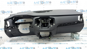 Торпедо передняя панель с AIRBAG Volvo XC90 17-25 тип 1 под проекцию, черная, с бардачком и бокс карманом