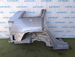 Чверть крило задня права Jeep Grand Cherokee WK2 11-22 відпиляна, срібло, вм'ятинки, тичка, фарбована 0.3-0.4