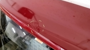 Дверь багажника голая со стеклом VW Tiguan 18-24 красный LA3Q, с поводком дворника и трапецией, тычки