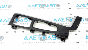 Накладка центральной консоли верхняя Volvo XC90 16-22 T5, T6, черный глянец, царапины