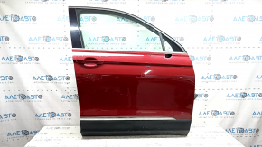 Дверь в сборе передняя правая VW Tiguan 18-24 keyless, красный LA3Q, тычки