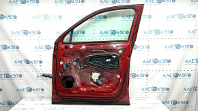 Дверь в сборе передняя правая VW Tiguan 18-24 keyless, красный LA3Q, тычки