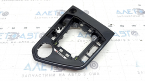Накладка шифтера КПП VW Tiguan 18-21 без кнопки Start-Stop, з накладкою 4Motion, графіт, подряпини