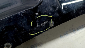 Бампер задний голый нижний Chevrolet Volt 16-19 под парктроники, черный, сломано крепление, царапины
