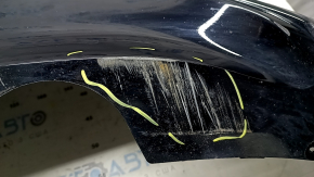 Бампер задний голый нижний Chevrolet Volt 16-19 под парктроники, черный, сломано крепление, царапины
