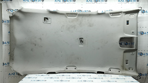 Обшивка потолка Toyota Prius V 12-16 серая, без люка, заломы, под химчистку, надрывы, оторван пенопласт