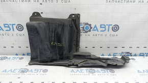 Защита двигателя боковая левая Toyota Prius 50 16-18 затерта, надрывы, примята