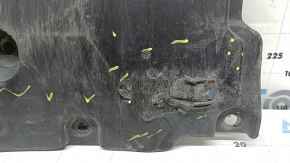Защита переднего бампера Toyota Prius 50 16-18 затерта, надрывы, примята
