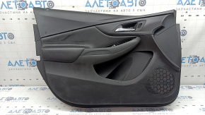Обшивка дверей картка передня ліва Chevrolet Volt 16- чорна, з чорною вставкою шкіра, підлокітник шкіра чорна, з ручкою, без накладки та кнопок, подряпини
