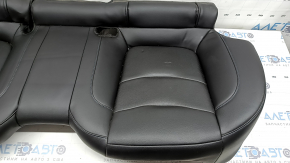 Подушка заднего ряда сидений Chevrolet Volt 16-18 кожа черная с синей строчкой, с перфорацией, вмятины