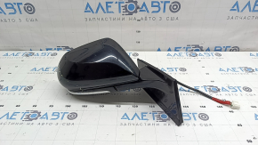 Зеркало боковое правое в сборе Toyota Prius 50 16-20 6 пинов, BSM, черное с хром молдингом, царапины, сколы