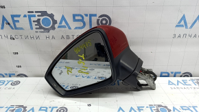 Дзеркало бічне ліве у зборі VW Tiguan 18-19 6+2 пінів, BSM, поворотник, підігрів, червоне