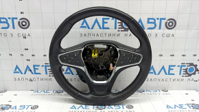Кермо голе Chevrolet Volt 16- шкіра чорний, з кнопками, з пелюстками, з підігрівом, полізло покриття, подряпини, потертості