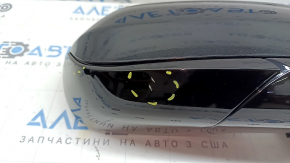 Зеркало боковое правое в сборе Chevrolet Volt 16-17 6 пинов, BSM, подогрев, черное, царапины