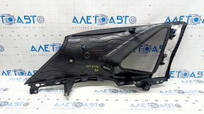 Накладка задней стойки правая Ford Escape MK4 20-21 черная, потерта, царапины