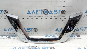 Решетка радиатора grill Nissan Rogue 17-20 без камеры, под радар, под круглую эмблему, japan built