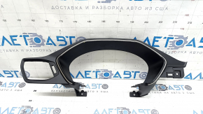 Накладка щитка приладів Ford Escape MK4 20-22 чорна, без нижньої частини, тріщини у кріпленні