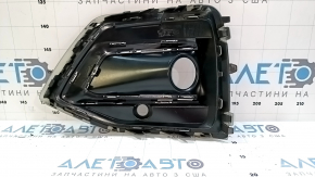 Грати переднього бампера права Audi Q5 80A 21-24- з хромом, чорний мат