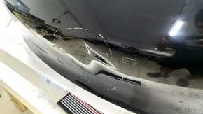 Дверь багажника голая Porsche Macan 15-18 черный A1, с кронштейном спойлера, вмятина