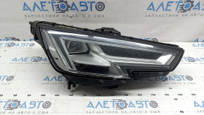 Фара передня права в зборі Audi A4 B9 17-19 Full LED, подряпини, сколи, під полірування