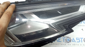 Фара передня права в зборі Audi A4 B9 17-19 Full LED, подряпини, сколи, під полірування