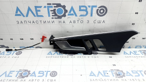 Ручка двері внутрішня передня ліва Audi A4 B9 17-25 з підсвічуванням, з накладкою, кріплення тріснуте